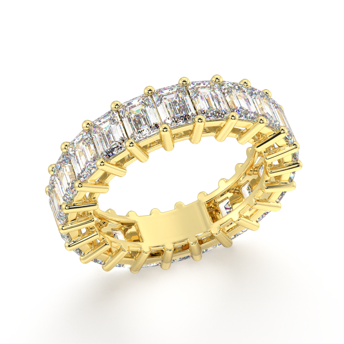 Melrose Emerald Classic Eternity Bands - 6ct
