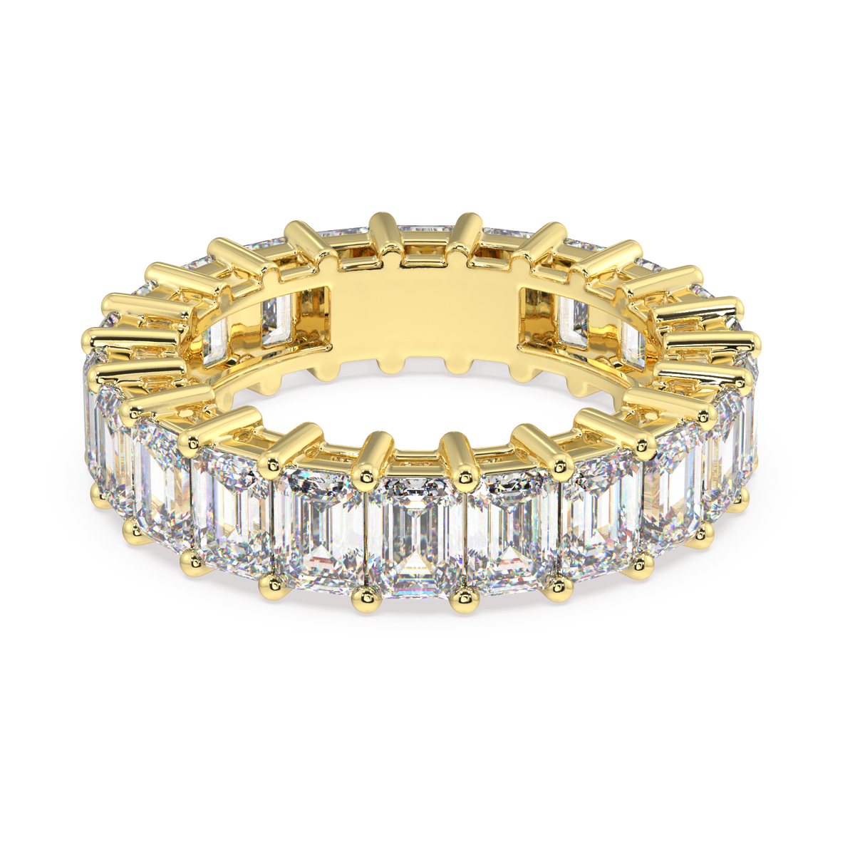 Melrose Emerald Classic Eternity Bands - 6ct