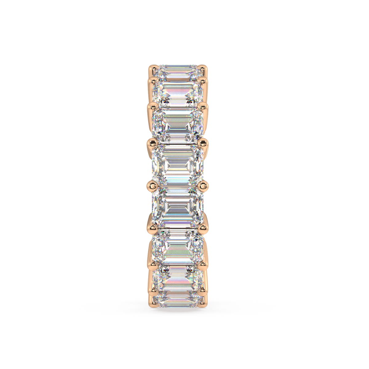 Melrose Emerald Classic Eternity Bands - 9ct