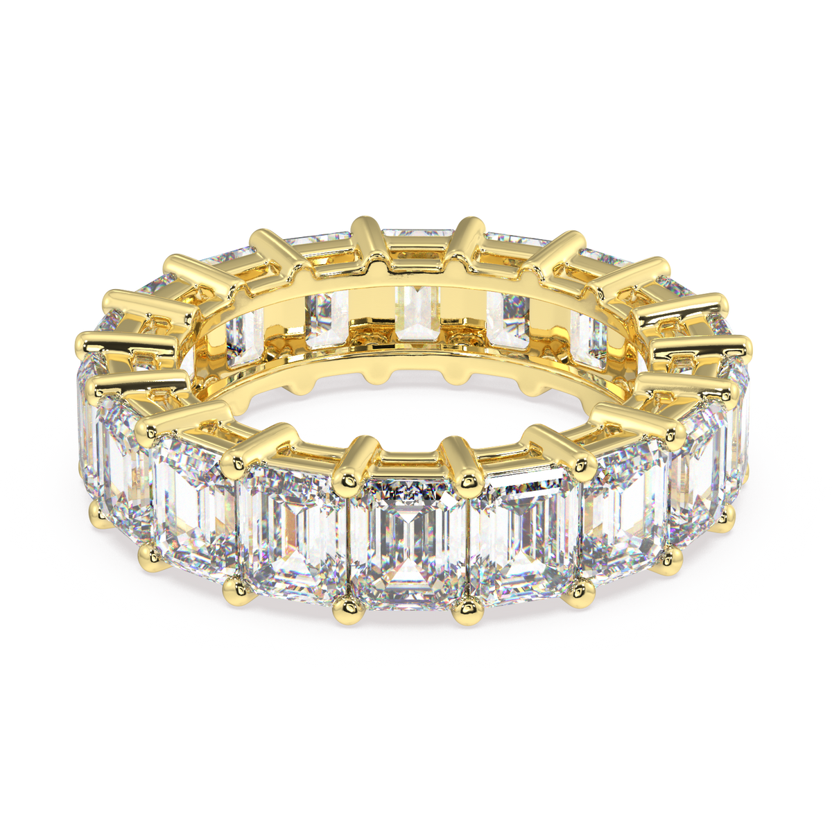 Melrose Emerald Classic Eternity Bands - 9ct