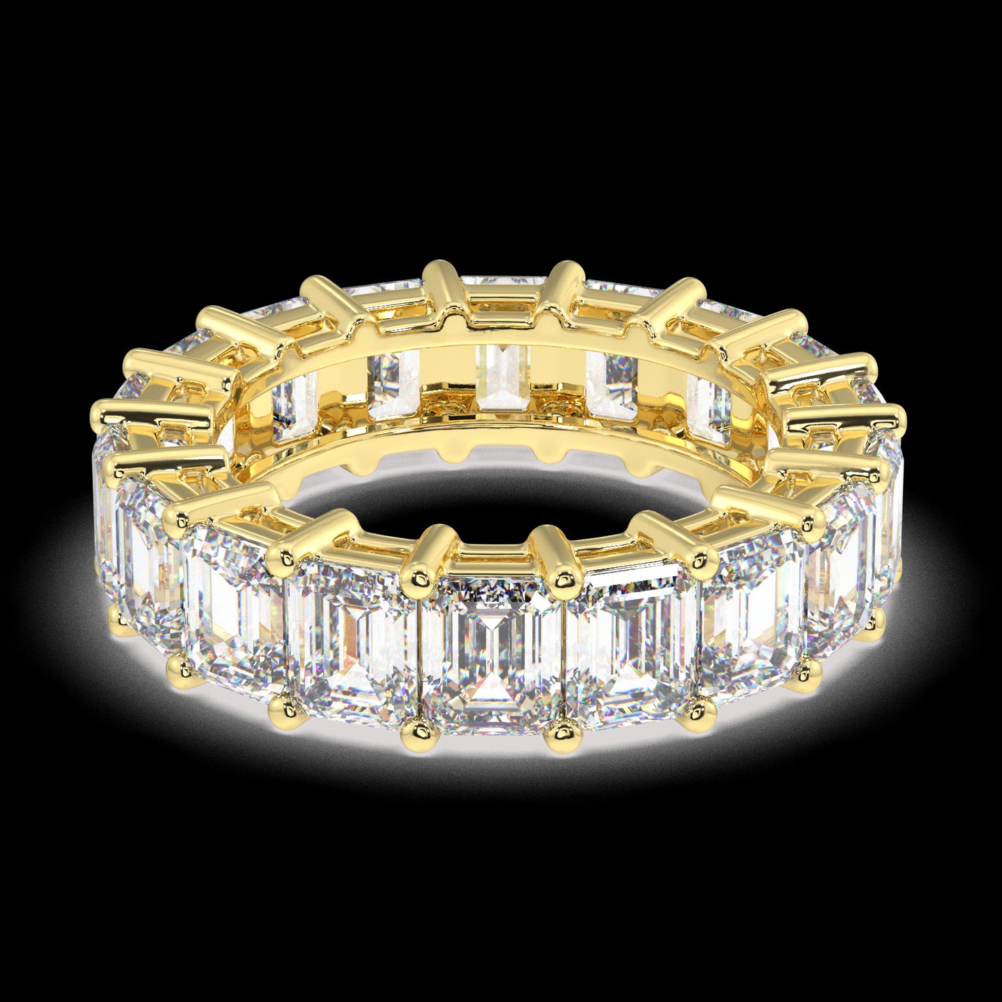 Melrose Emerald Classic Eternity Bands