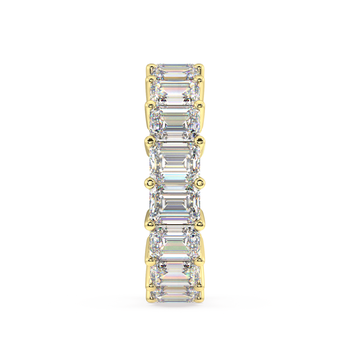 Melrose Emerald Classic Eternity Bands - 9ct