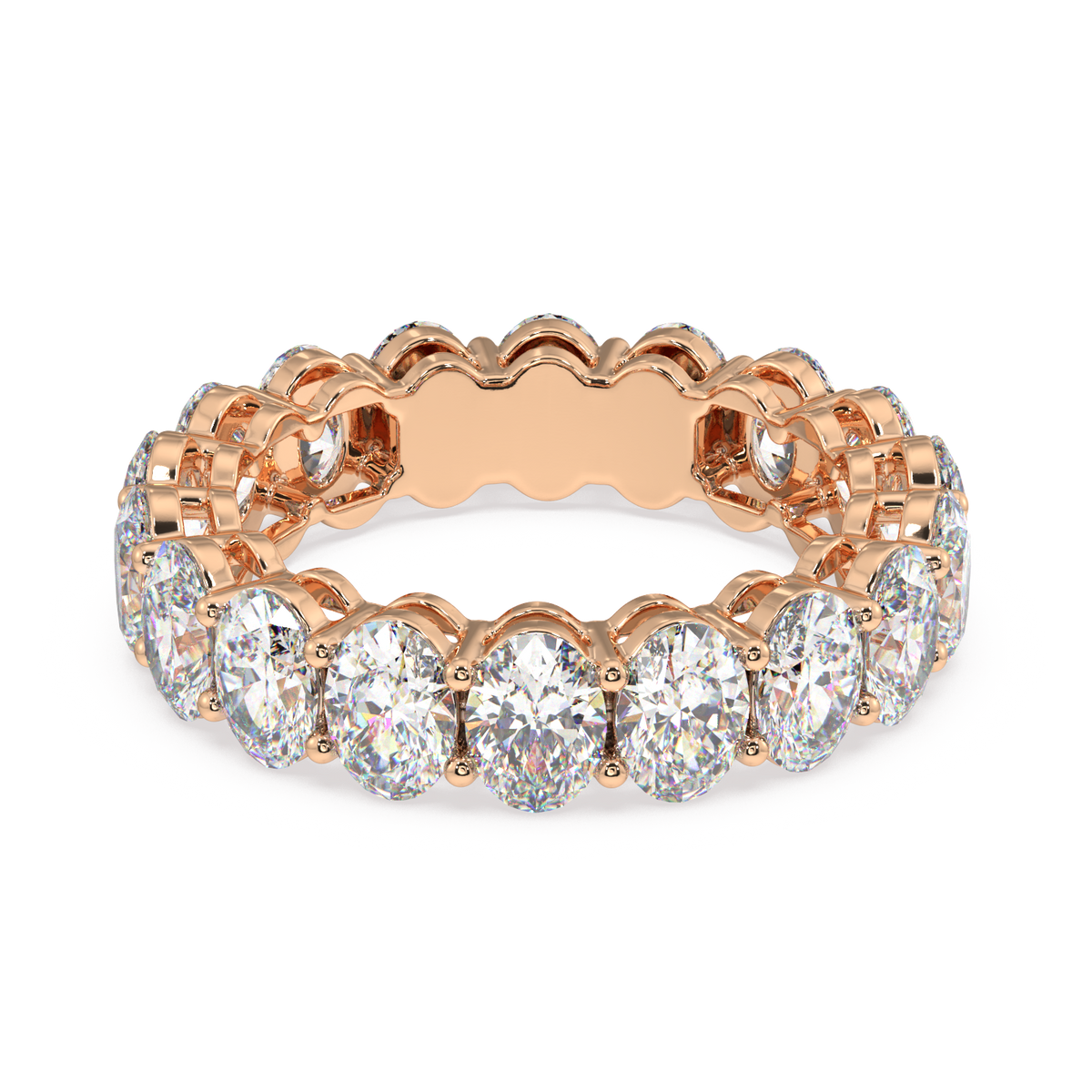 Melrose Oval Classic Eternity Bands - 6ct