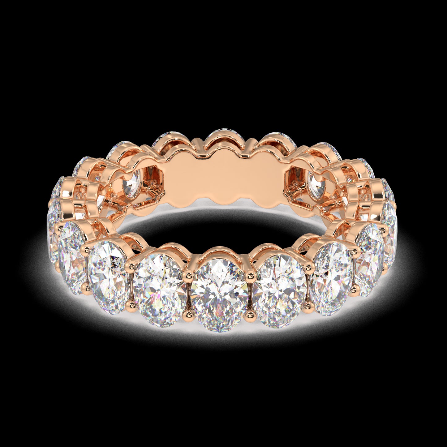 Melrose Oval Classic Eternity Bands