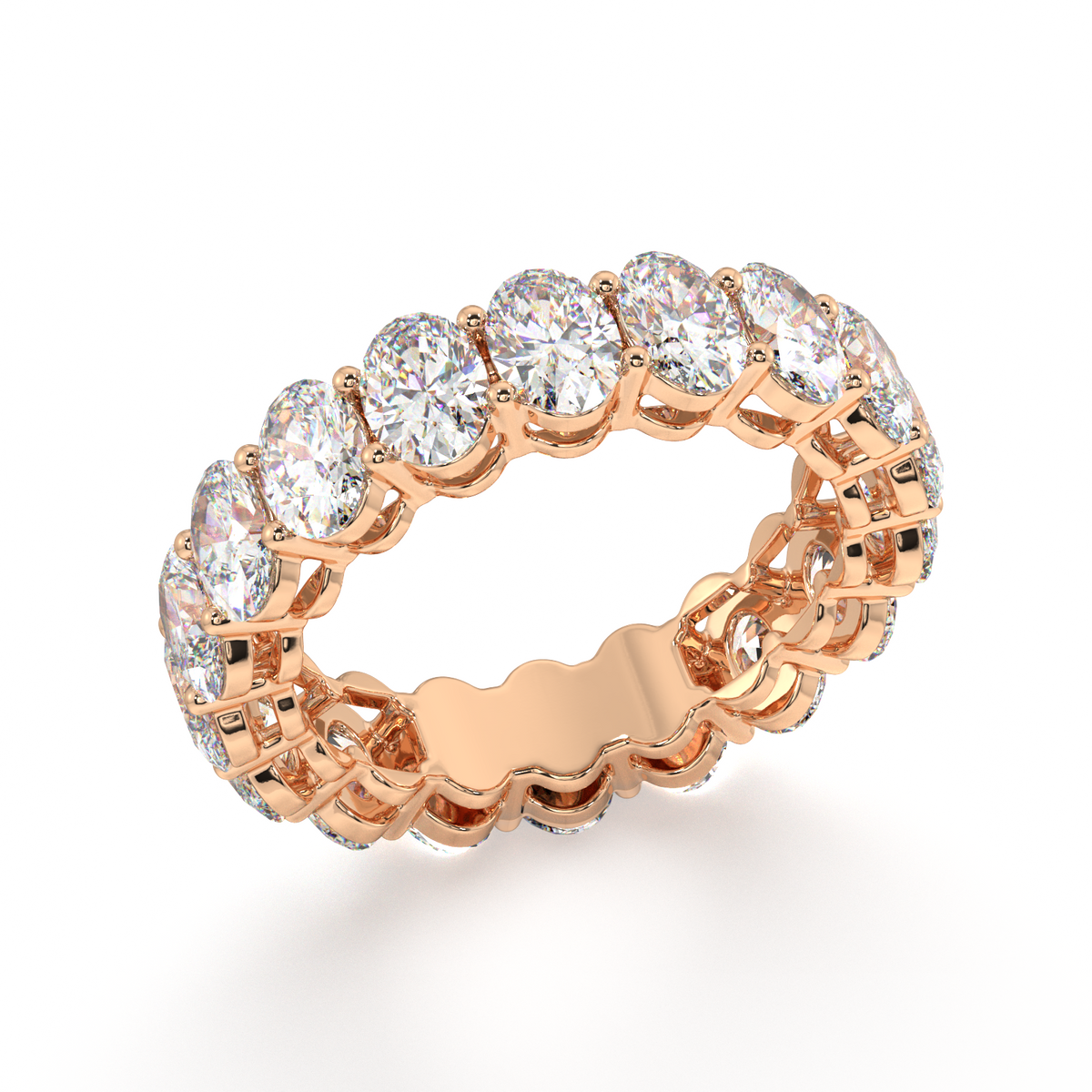 Melrose Oval Classic Eternity Bands - 6ct