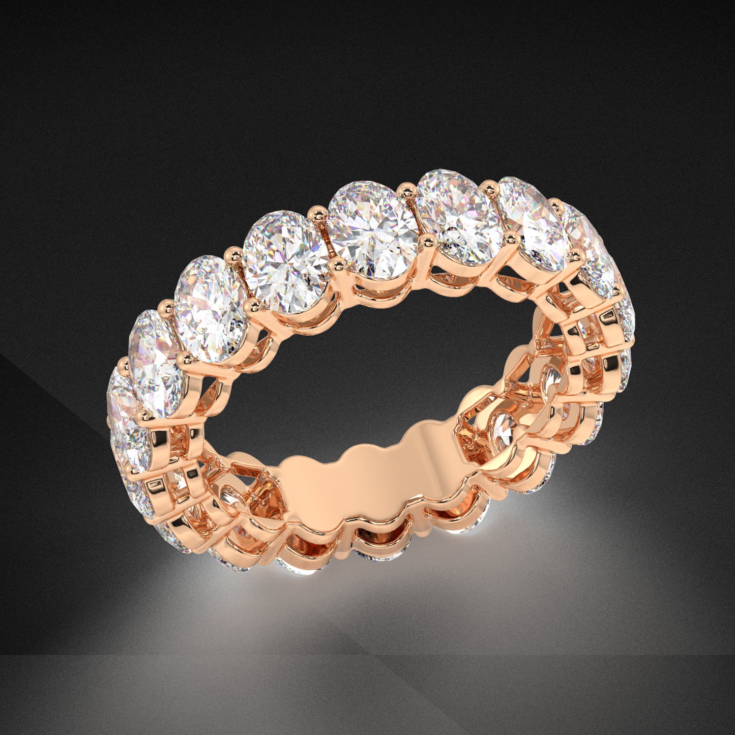 Melrose Oval Classic Eternity Bands