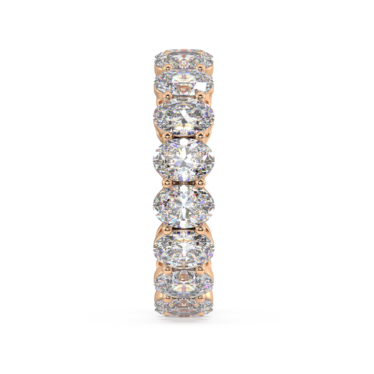 Melrose Oval Classic Eternity Bands - 6ct