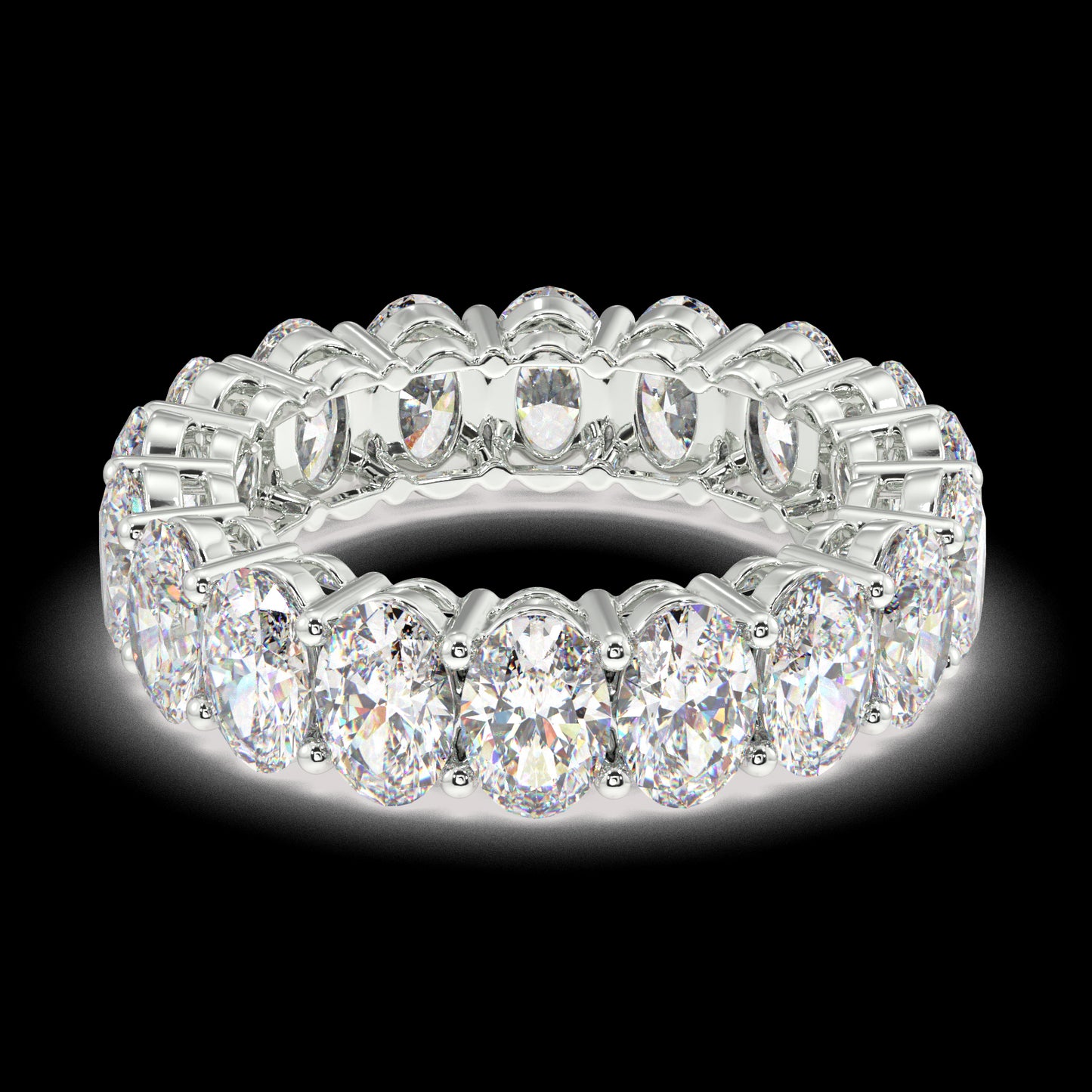 Melrose Oval Classic Eternity Bands