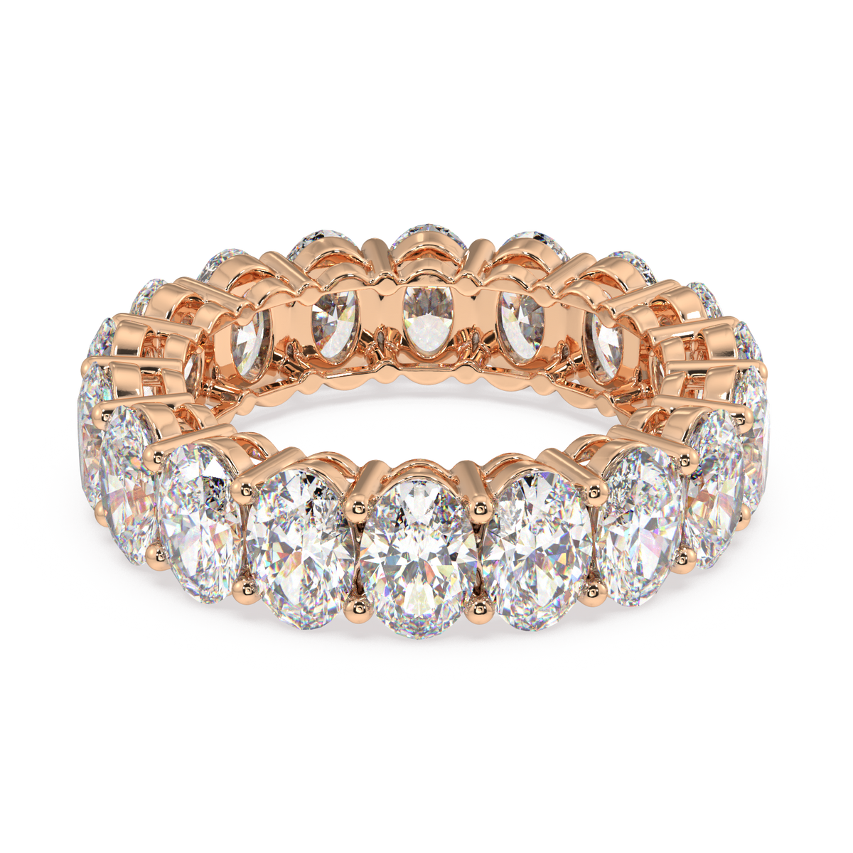 Melrose Oval Classic Eternity Bands - 7ct