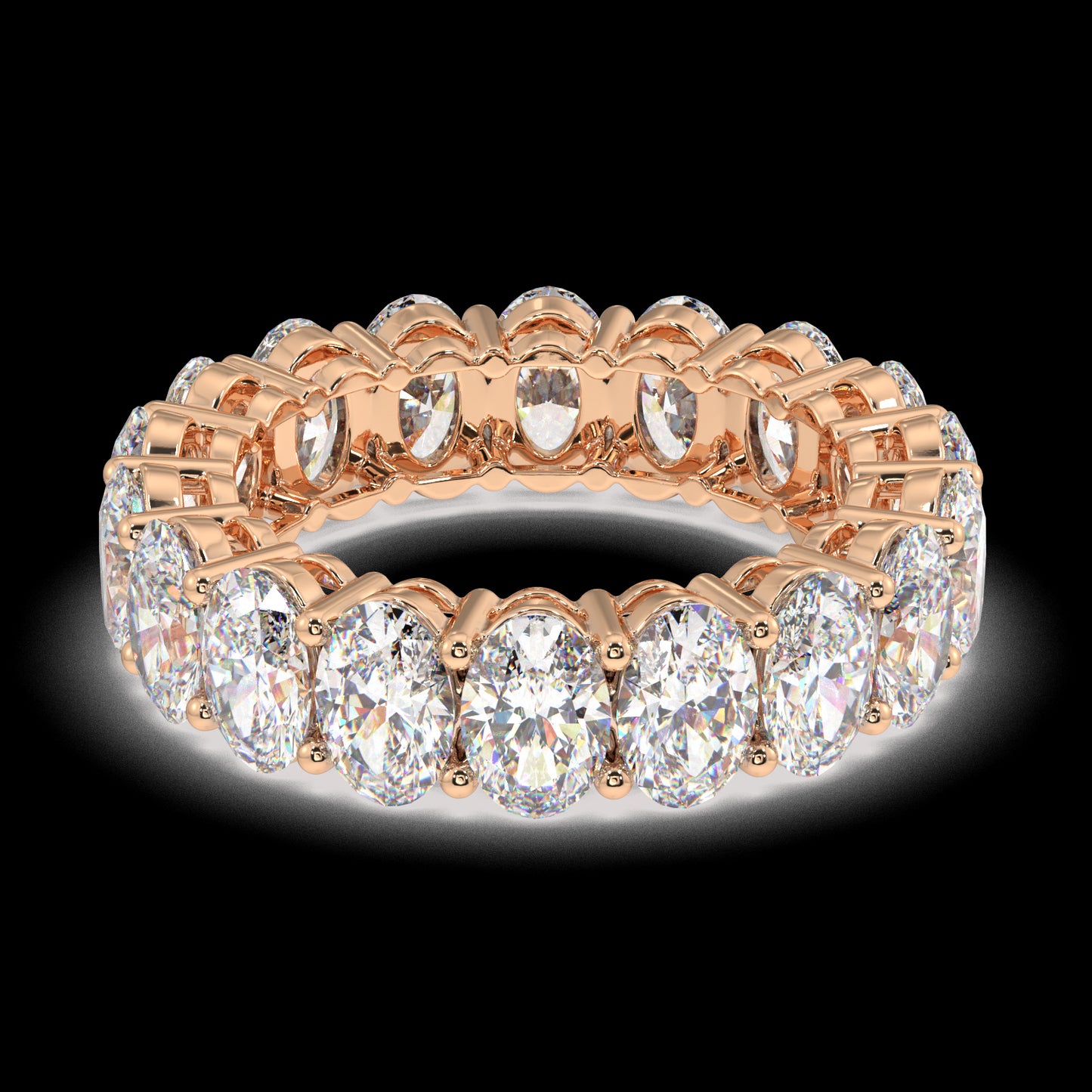 Melrose Oval Classic Eternity Bands