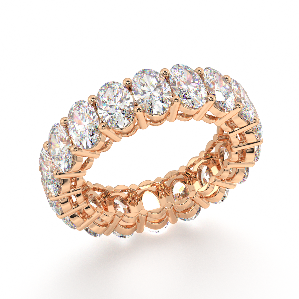 Melrose Oval Classic Eternity Bands - 7ct