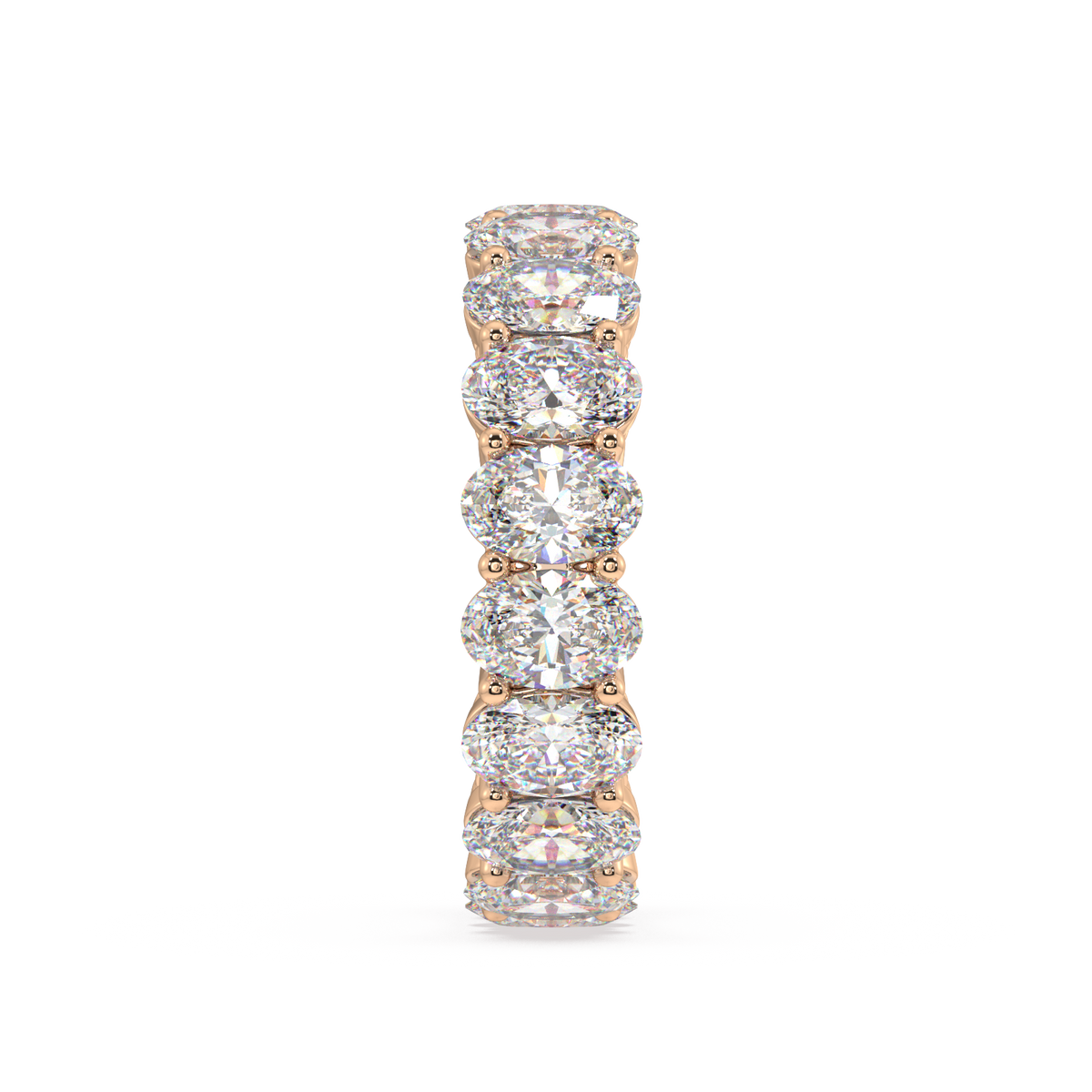 Melrose Oval Classic Eternity Bands - 7ct