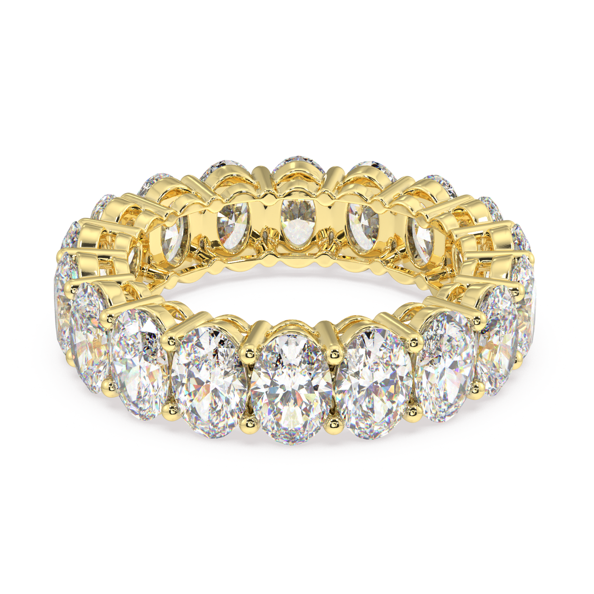 Melrose Oval Classic Eternity Bands - 7ct