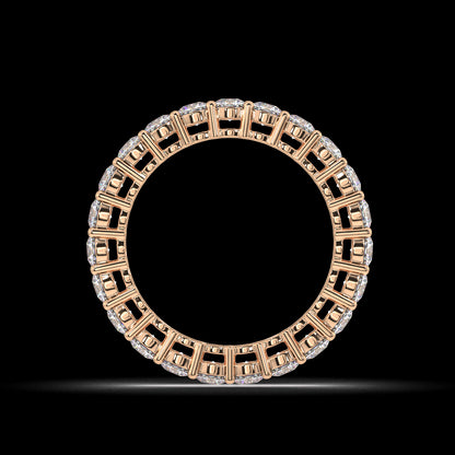 Petite Melrose Round Classic Eternity Bands