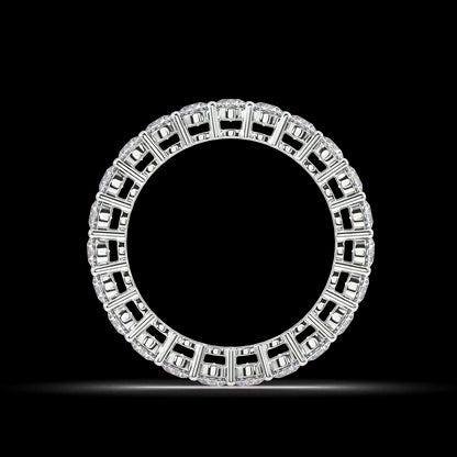 Petite Melrose Round Classic Eternity Bands