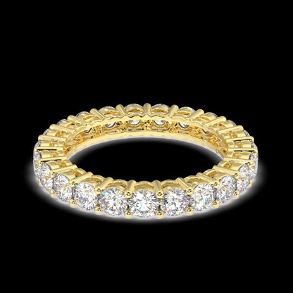 Petite Melrose Round Classic Eternity Bands