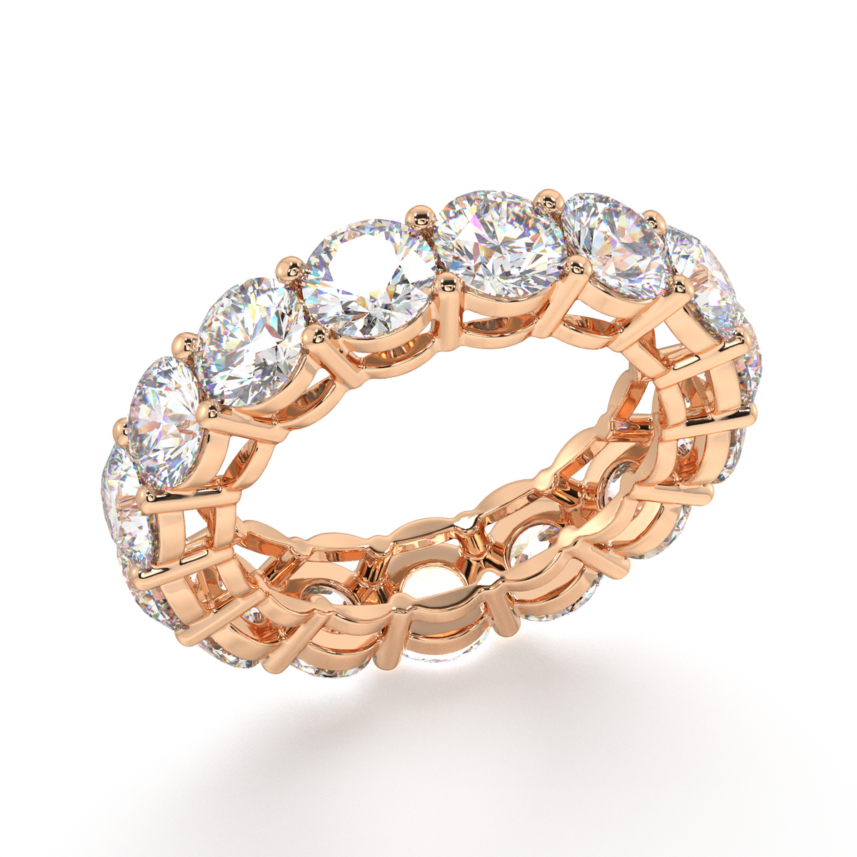 Melrose Round Classic Eternity Bands - 7ct