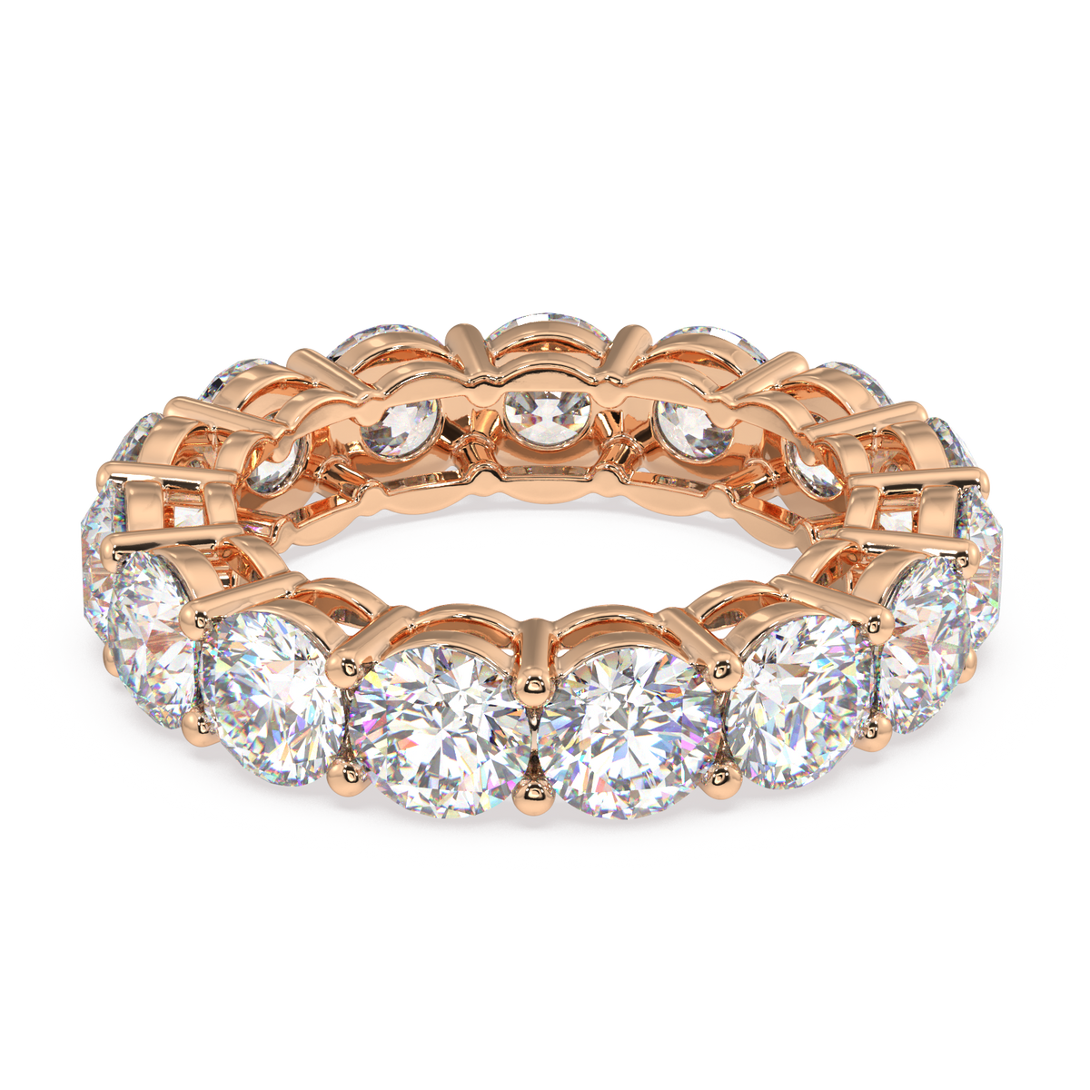 Melrose Round Classic Eternity Bands - 7ct