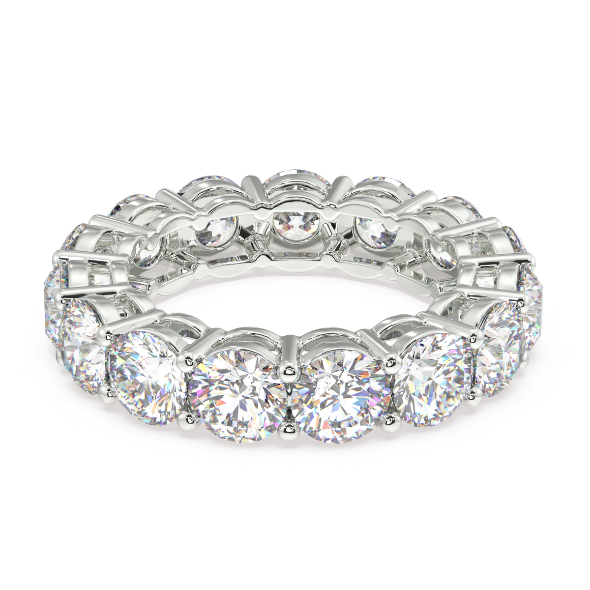 Melrose Round Classic Eternity Bands - 7ct