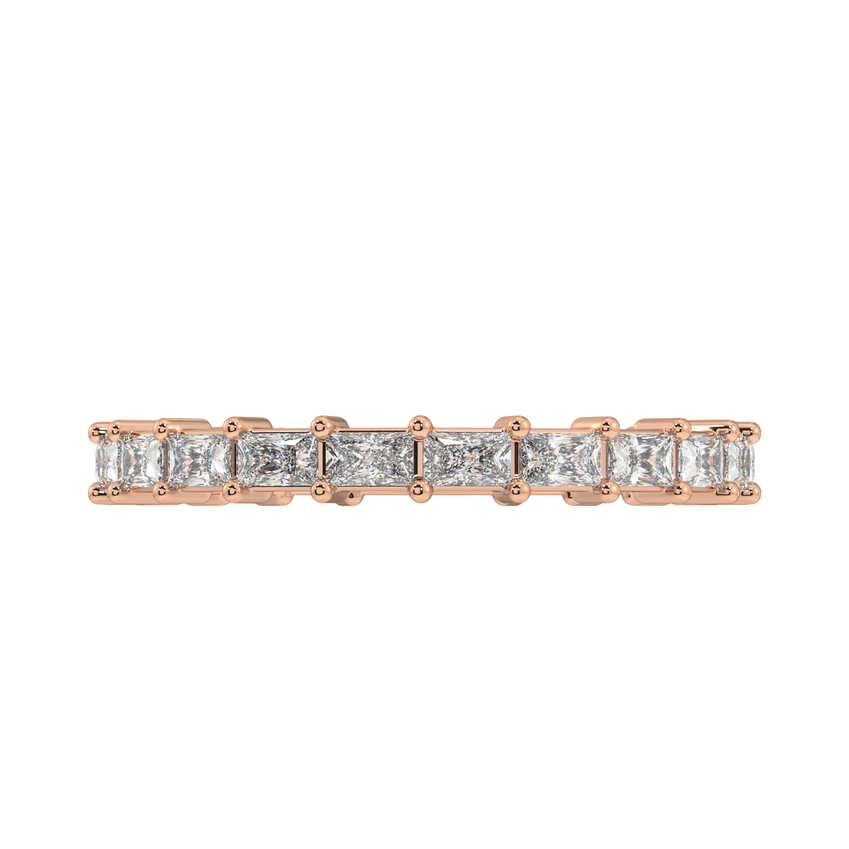 Petite Greenwich Radiant Eternity Bands - 1ct