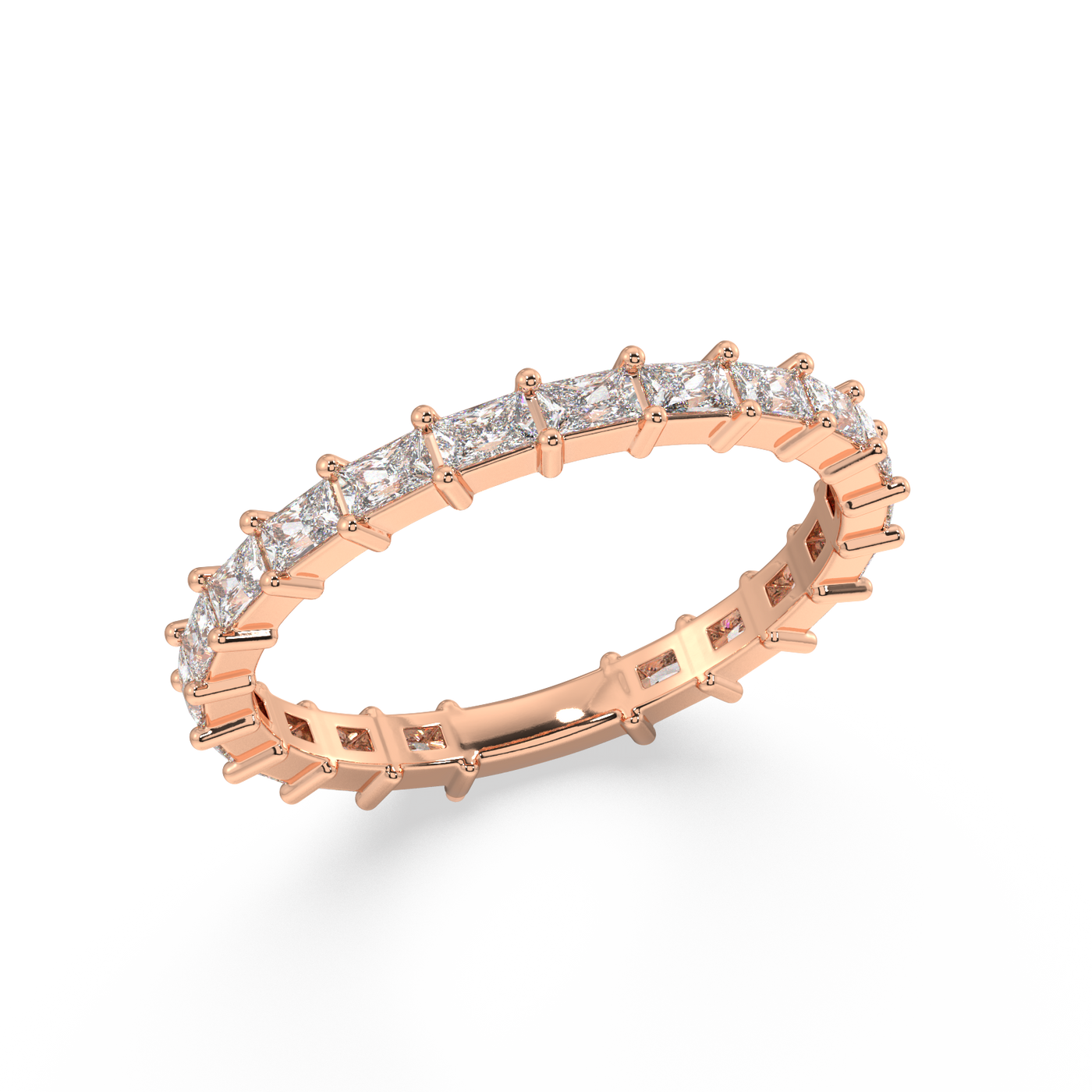 Petite Greenwich Radiant Eternity Bands - 1ct