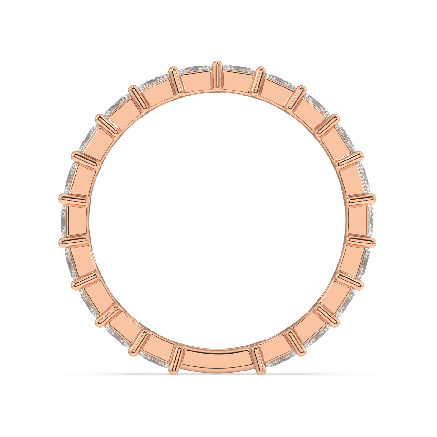 Petite Greenwich Radiant Eternity Bands - 1ct