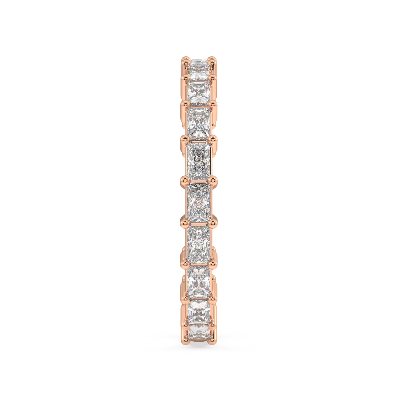 Petite Greenwich Radiant Eternity Bands - 1ct