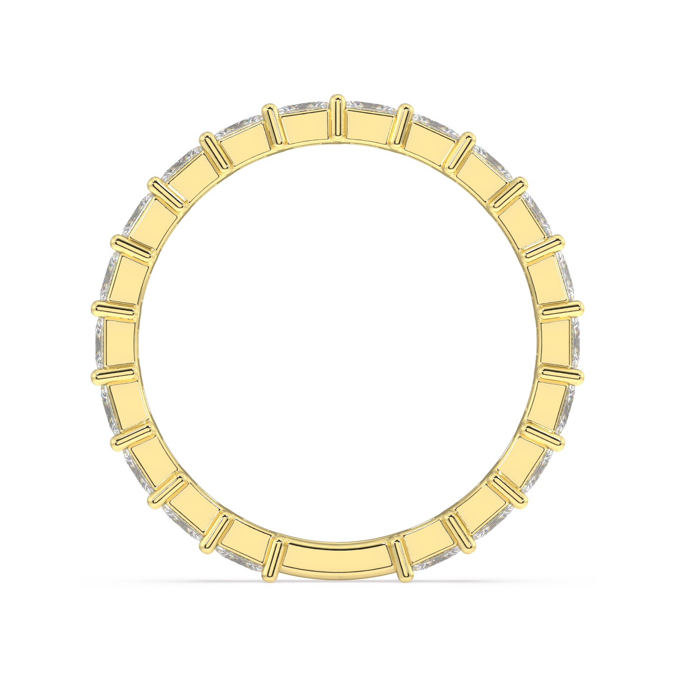 Petite Greenwich Radiant Eternity Bands - 1ct