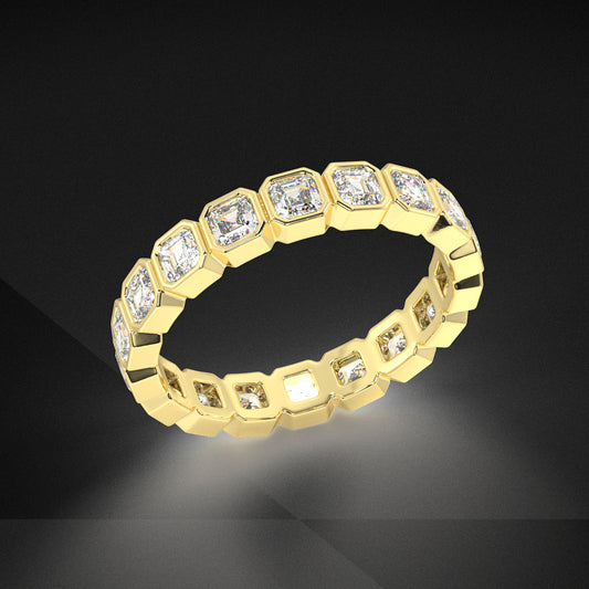 Petite Elysees Asscher Classic Eternity Bands