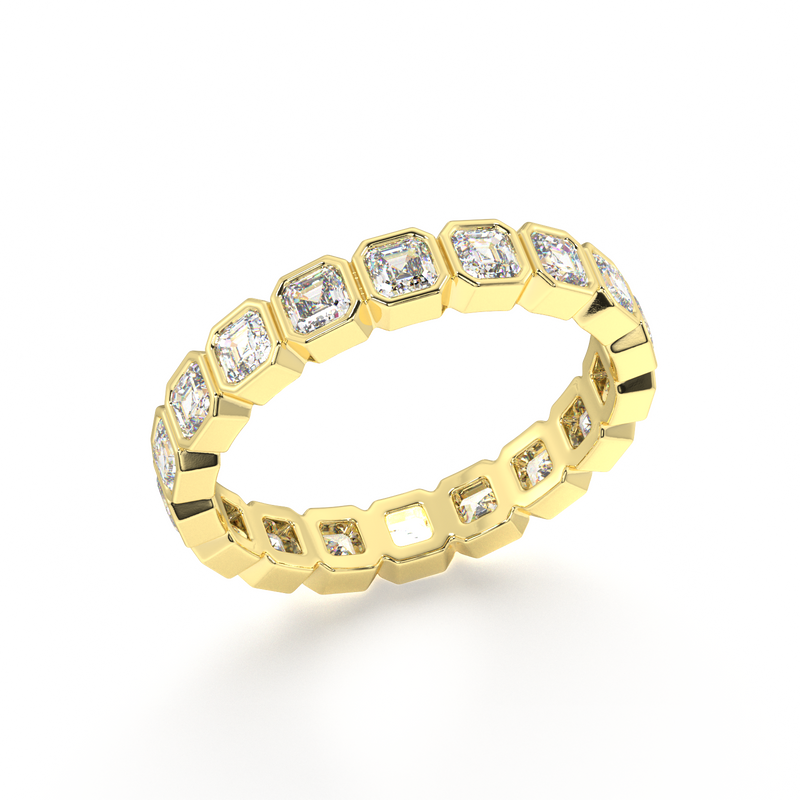 Petite Elysees Asscher Classic Eternity Bands