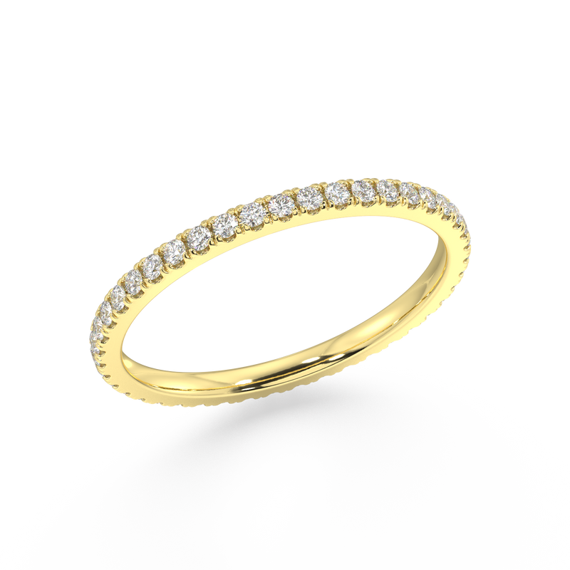 Delancey Round Petite Eternity Bands