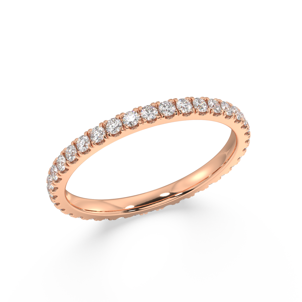 Delancey Round Petite Eternity Bands - 1ct
