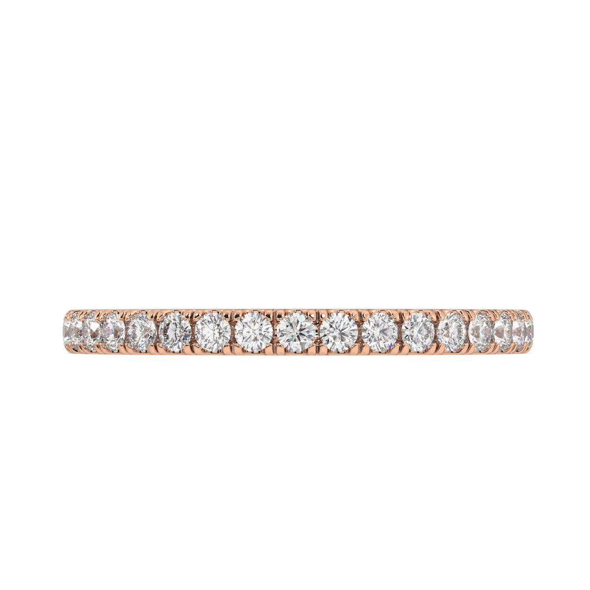 Delancey Round Petite Eternity Bands - 1ct