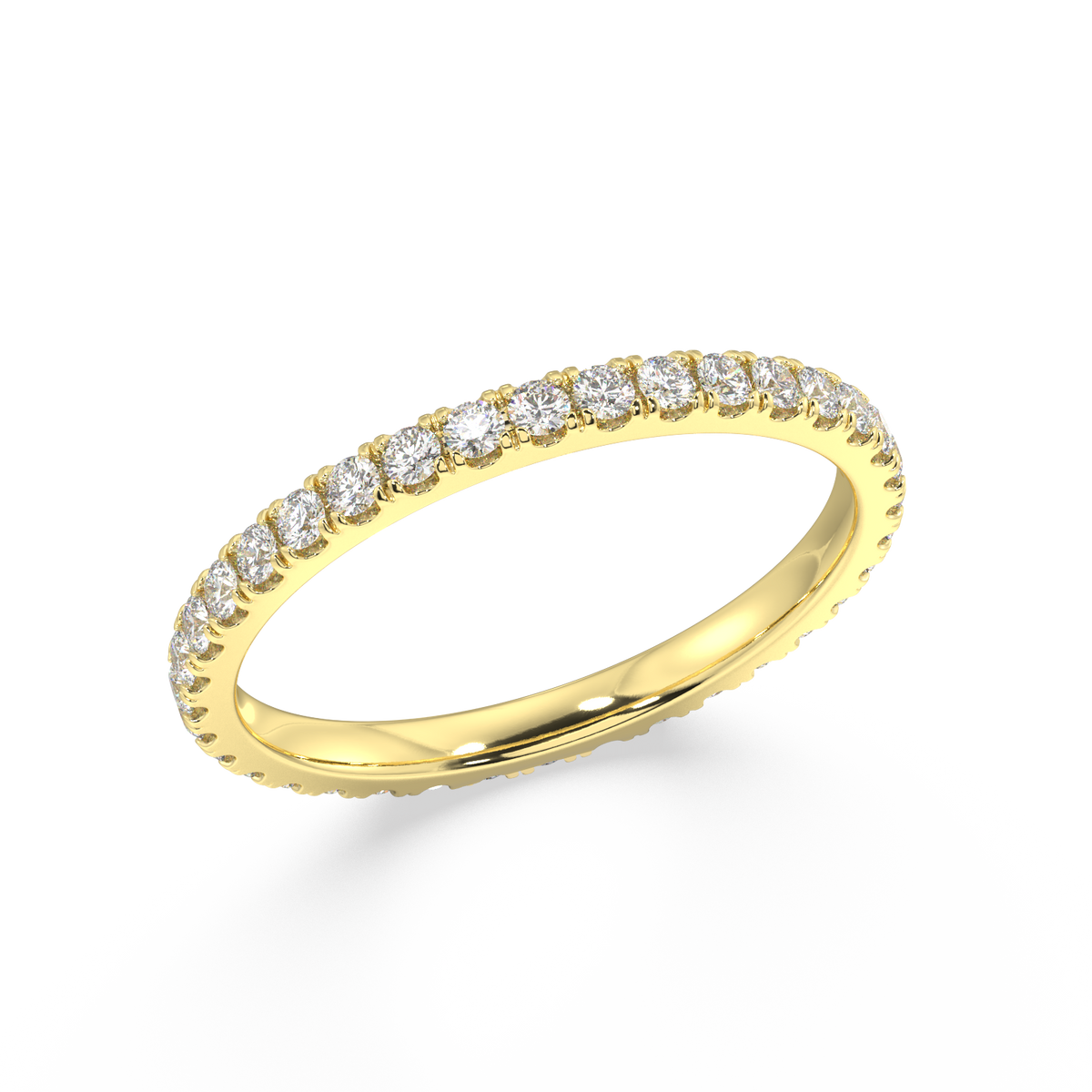 Delancey Round Petite Eternity Bands - 1ct