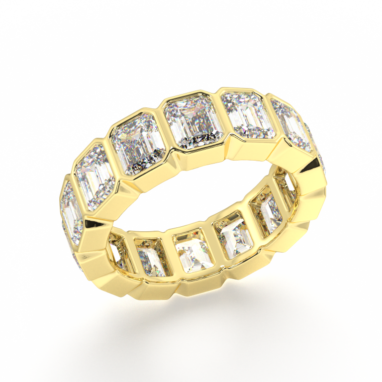 Petite Elysees Emerald Classic Eternity Bands