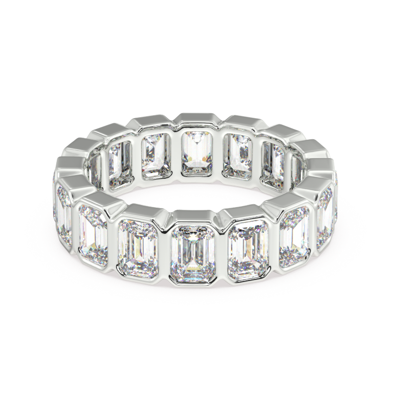 Elysees Emerald Classic Eternity Bands - 7ct