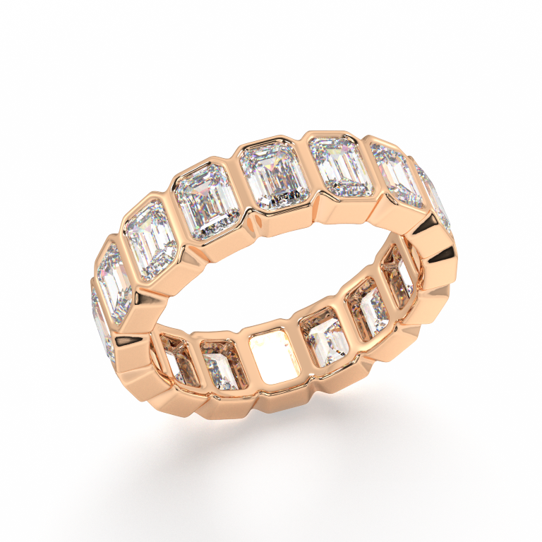 Elysees Emerald Classic Eternity Bands - 7ct