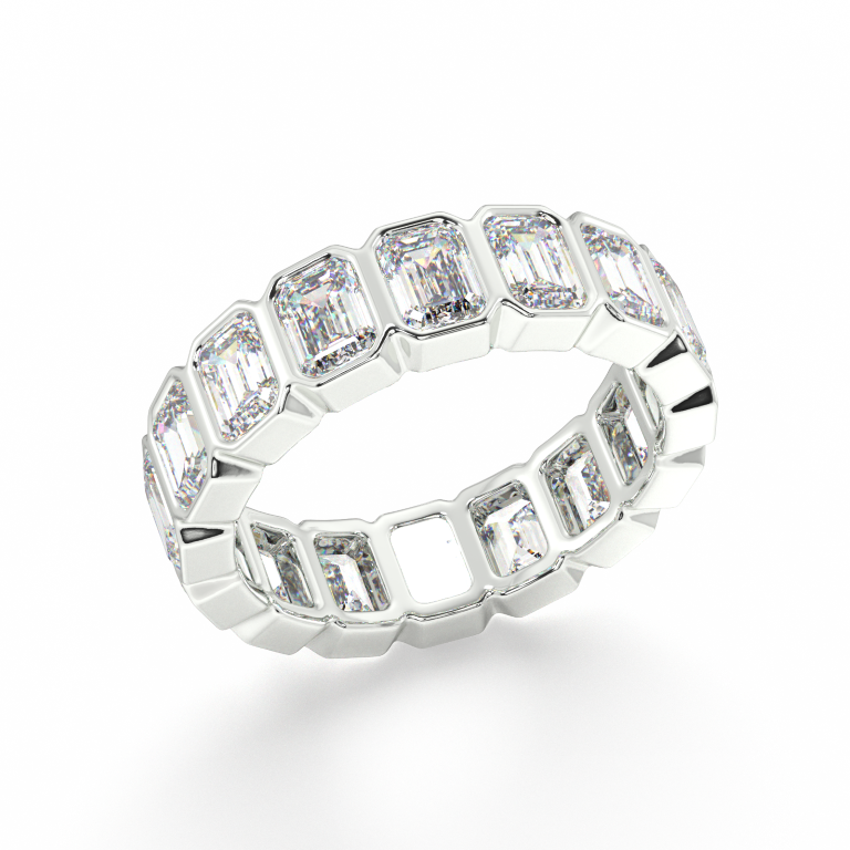 Elysees Emerald Classic Eternity Bands - 7ct