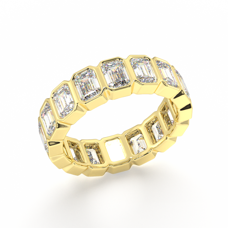 Elysees Emerald Classic Eternity Bands