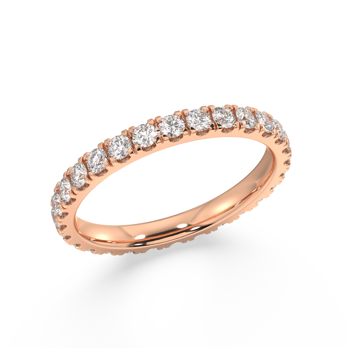 Delancey Round Petite Eternity Bands - 1ct