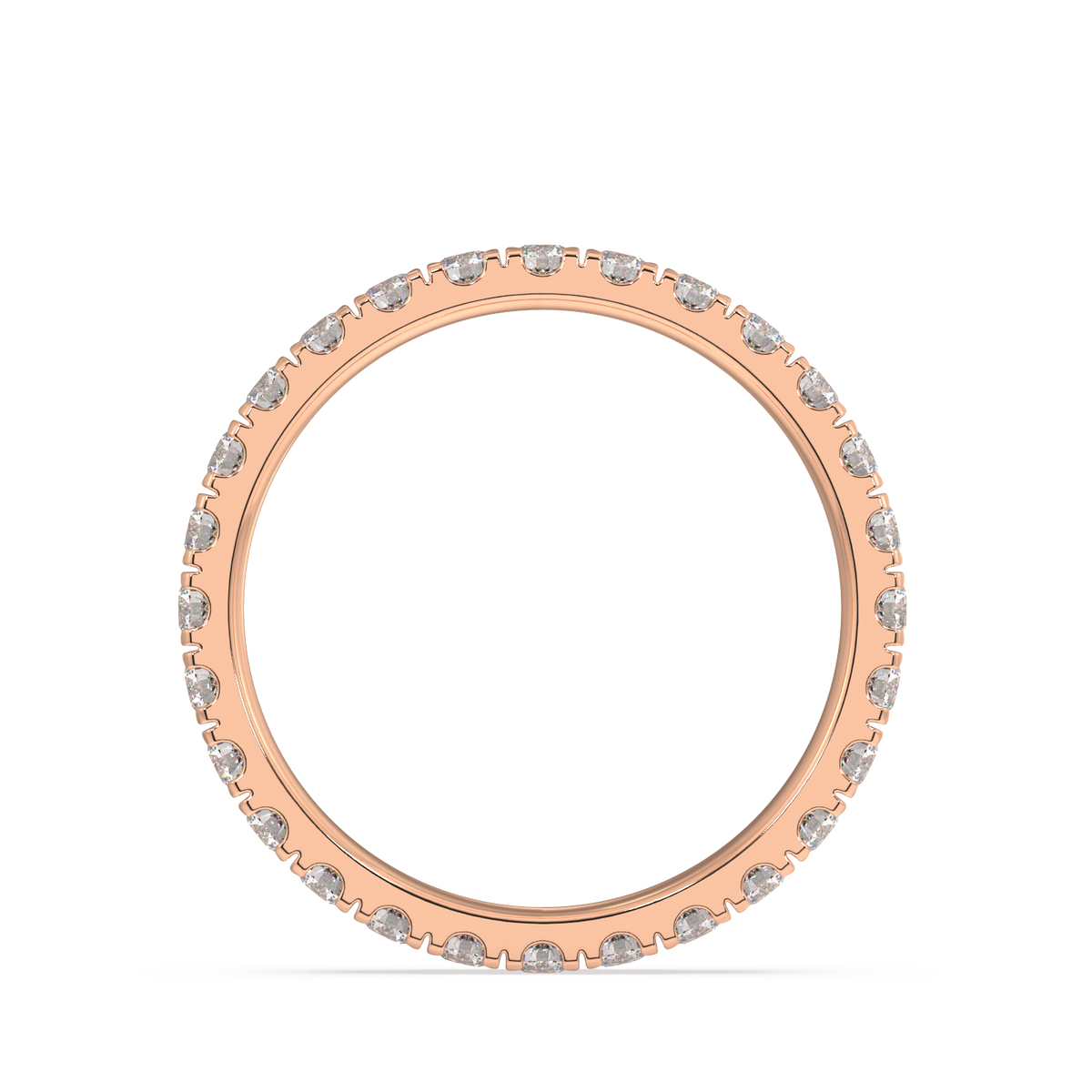Delancey Round Petite Eternity Bands - 1ct