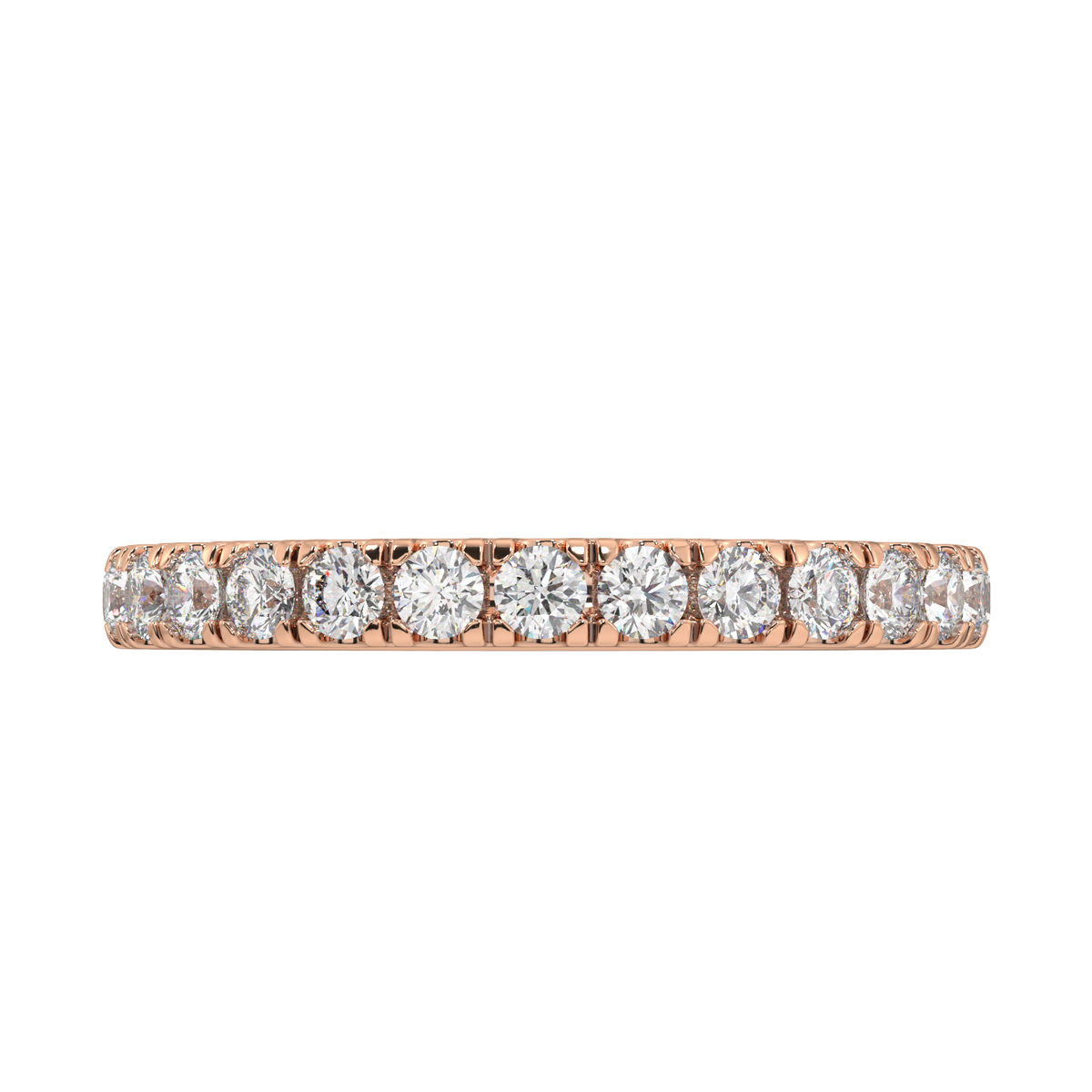 Delancey Round Petite Eternity Bands - 1ct