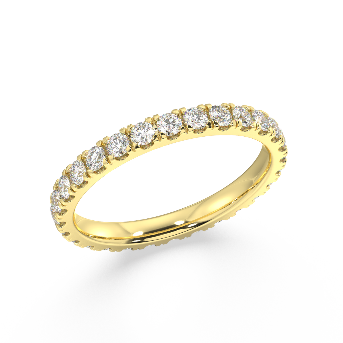 Delancey Round Petite Eternity Bands - 1ct