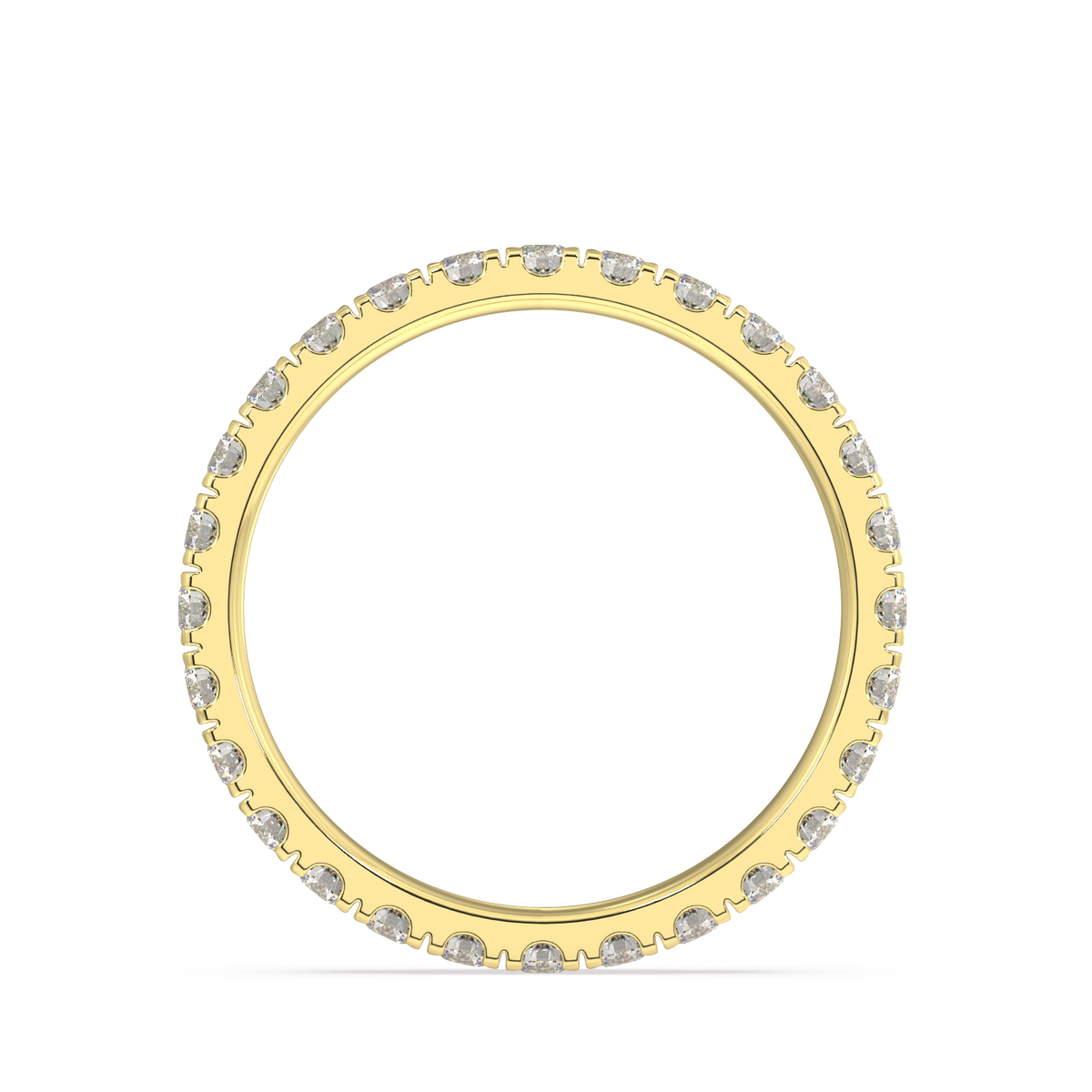 Delancey Round Petite Eternity Bands - 1ct