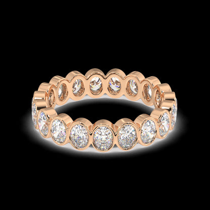 Petite Elysees Oval Classic Eternity Bands