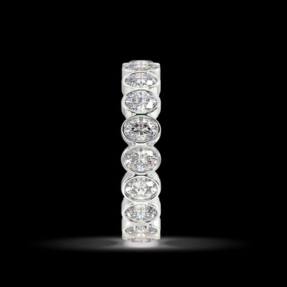 Petite Elysees Oval Classic Eternity Bands