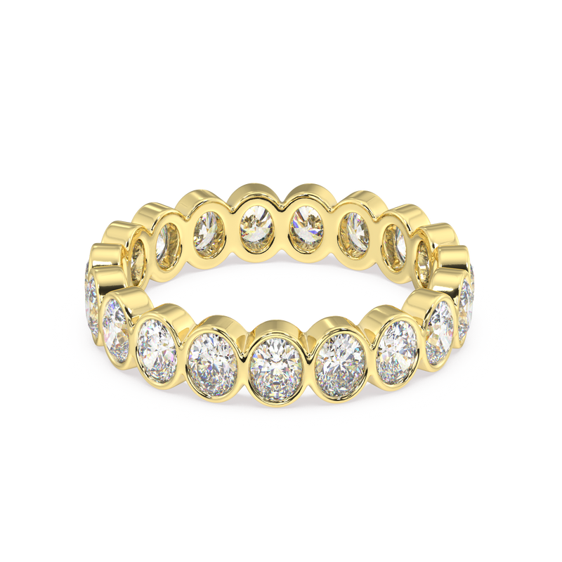 Petite Elysees Oval Classic Eternity Bands