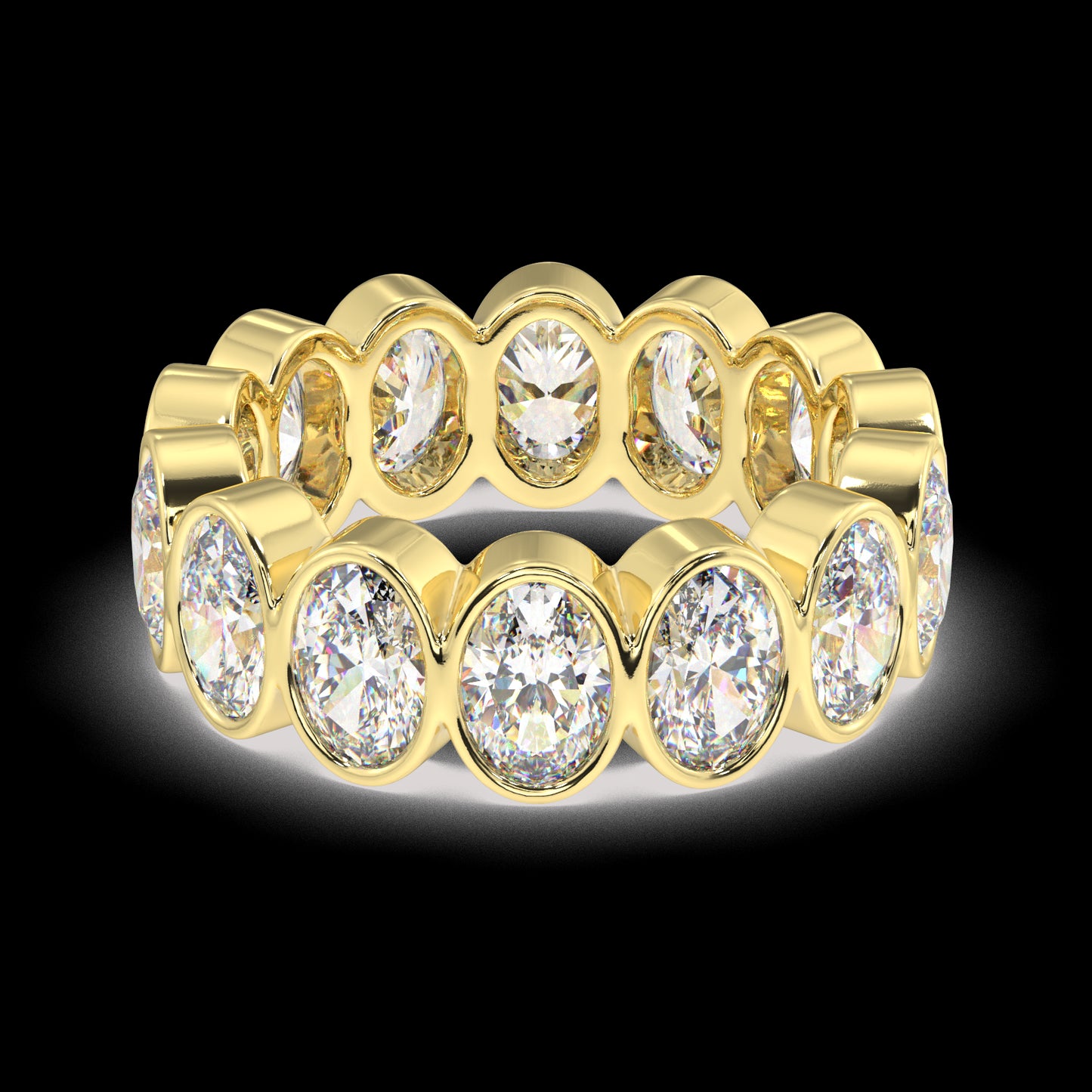 Elysees Oval Classic Eternity Bands