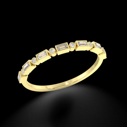 Venus Baguette Diamond Ring