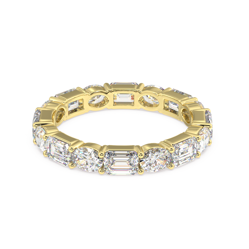 Lex Oval & Emerald Classic Eternity Bands